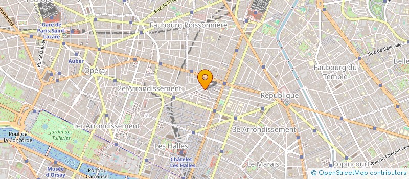 localisation de l'entreprise FRANCE EUROPE à PARIS