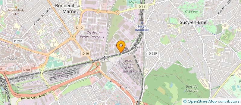 localisation de l'entreprise FRANCE EUROPE DE CONDITIONNEMENT  SUCY-EN-BRIE