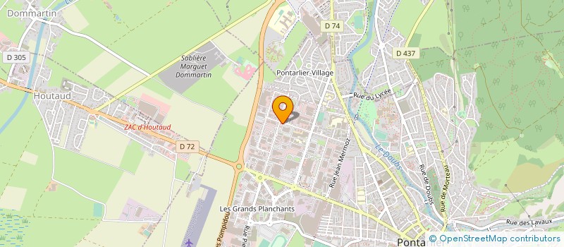 localisation de l'entreprise FRANCE EUROPE EXRESS à PONTARLIER