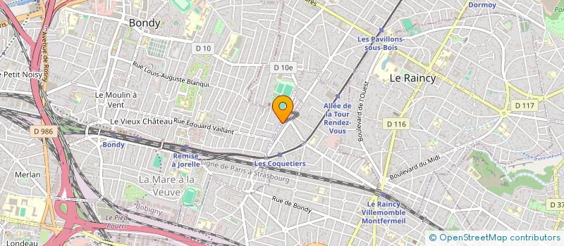 localisation de l'entreprise FRANCE EUROPE TAXIS SARL  VILLEMOMBLE