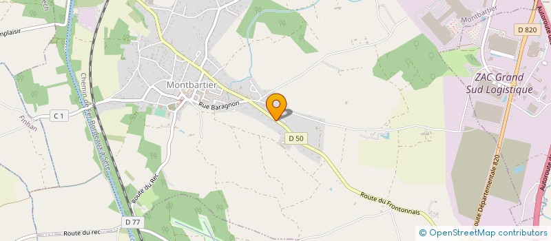 localisation de l'entreprise FRANCE EUROPE TRANSPORTS RAPIDES à MONTBARTIER