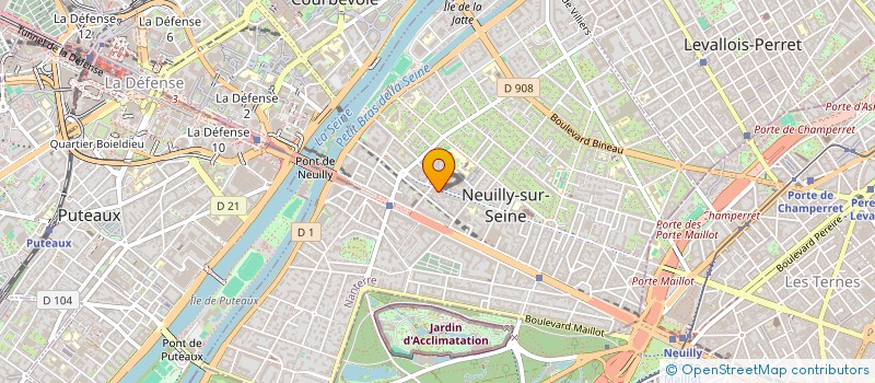 localisation de l'entreprise FRANCE EVOLUTION à NEUILLY-SUR-SEINE