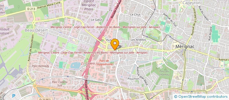 localisation de l'entreprise FRANCE EXPANSION  MERIGNAC