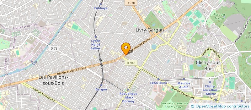 localisation de l'entreprise FRANCE EXPRESS P B  LIVRY-GARGAN