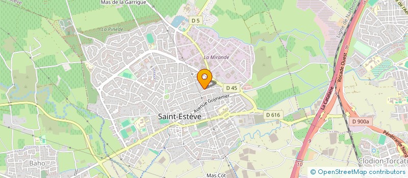 localisation de l'entreprise FRANCE EXTERIEURS à SAINT-ESTEVE