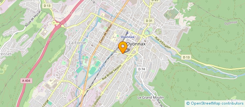 localisation de l'entreprise FRANCE FASHION  OYONNAX