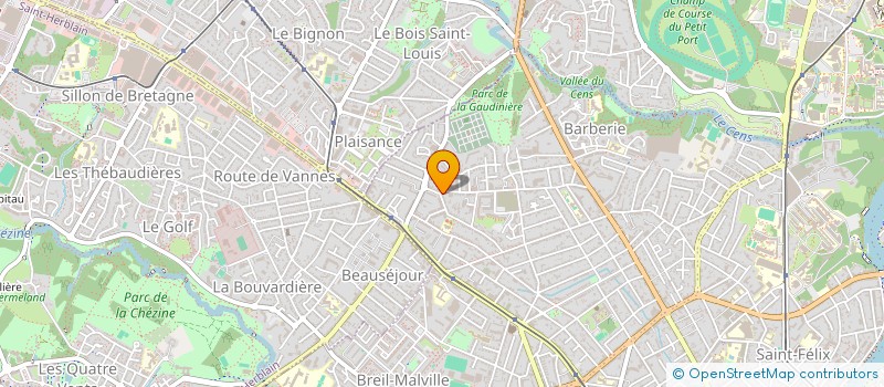 localisation de l'entreprise FRANCE FENETRE à NANTES