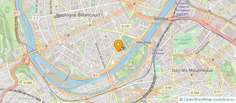 localisation de l'entreprise FRANCE FENETRE 92 à BOULOGNE-BILLANCOURT