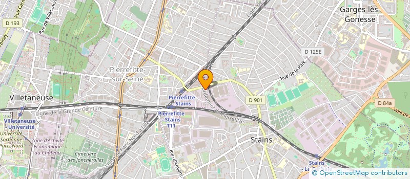 localisation de l'entreprise FRANCE FENETRES 92  PIERREFITTE-SUR-SEINE