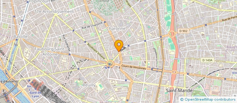 localisation de l'entreprise FRANCE FERMETURE F.F.  PARIS