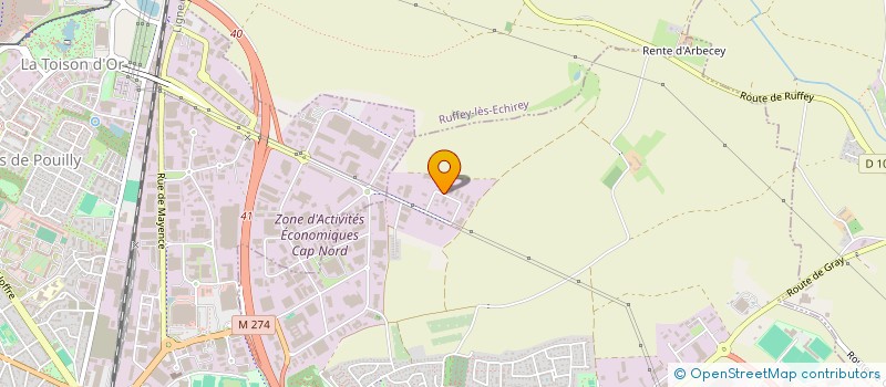 localisation de l'entreprise FRANCE FERMETURES  SAINT-APOLLINAIRE