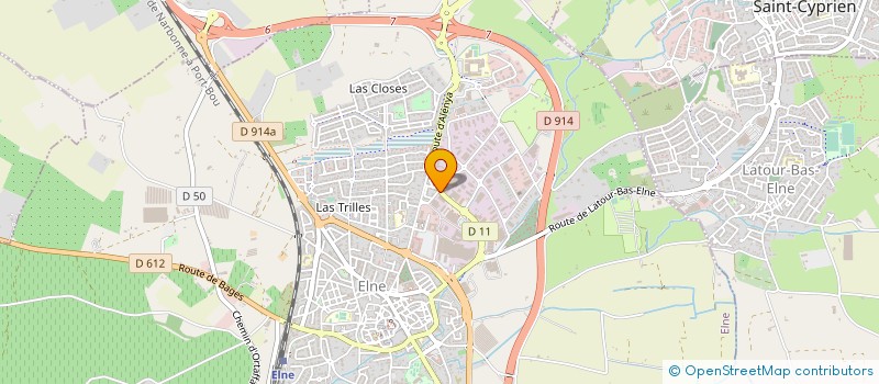 localisation de l'entreprise FRANCE FEUILLARD à ELNE