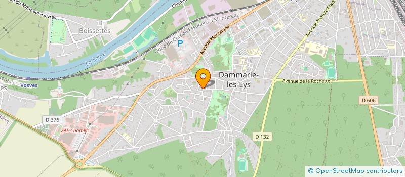 localisation de l'entreprise FRANCE FIBRE à DAMMARIE-LES-LYS