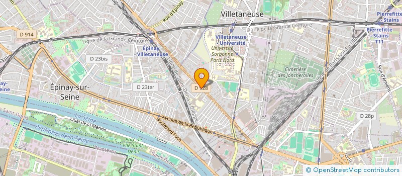 localisation de l'entreprise FRANCE FIBRE OPTIQUE à EPINAY-SUR-SEINE