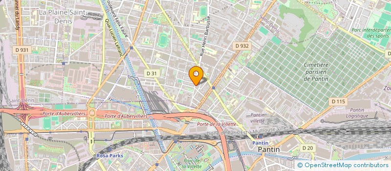 localisation de l'entreprise FRANCE FOOD à AUBERVILLIERS