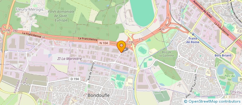 localisation de l'entreprise FRANCE FOOD COMPANY à BONDOUFLE