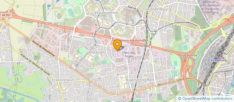 localisation de l'entreprise FRANCE FOOD DISTRIBUTION à STRASBOURG