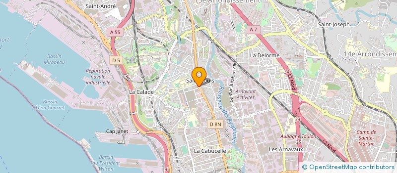 localisation de l'entreprise FRANCE FOOD SAINT LOUIS à MARSEILLE