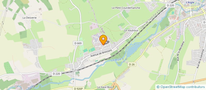 localisation de l'entreprise FRANCE FORESTIERE AIGLOISE à RAI