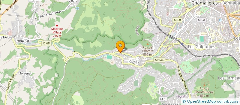 localisation de l'entreprise FRANCE FORETS 1  ROYAT