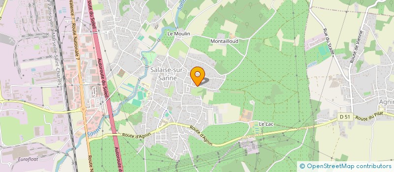 localisation de l'entreprise FRANCE FORMATION  SALAISE-SUR-SANNE