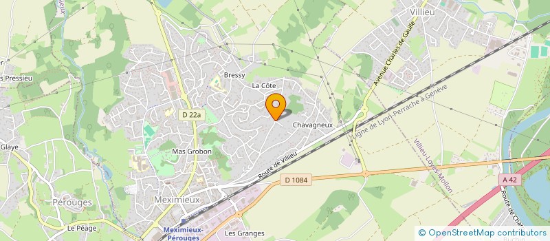 localisation de l'entreprise FRANCE FORMATION-F.O.D.  CHARNOZ-SUR-AIN