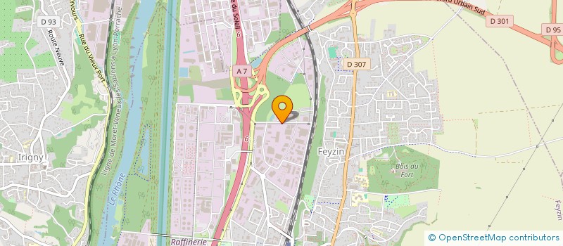 localisation de l'entreprise FRANCE FRAIS RHONE ALPES  FEYZIN