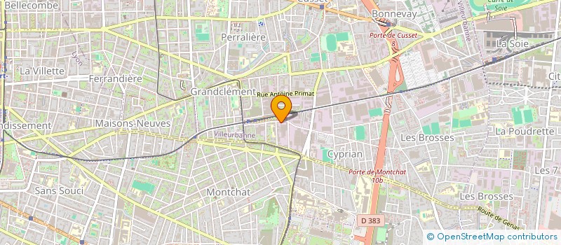 localisation de l'entreprise FRANCE FRET  VILLEURBANNE