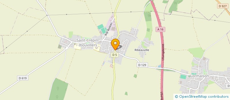 localisation de l'entreprise FRANCE FRUITS  SAINT-CREPIN-IBOUVILLERS