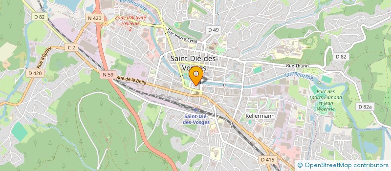 localisation de l'entreprise FRANCE FUTUR PHOTOVOLTAIQUE à SAINT-DIE-DES-VOSGES