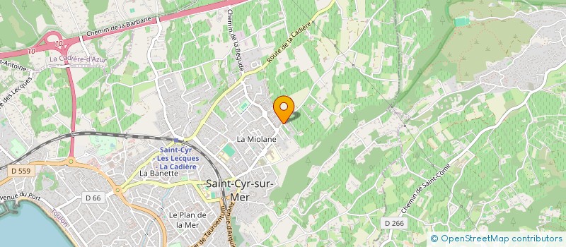 localisation de l'entreprise FRANCE GARDIENNAGE à SAINT-CYR-SUR-MER