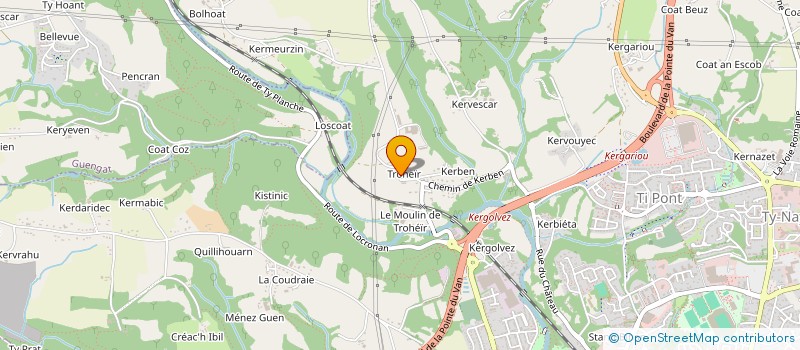 localisation de l'entreprise FRANCE GENETIC à QUIMPER