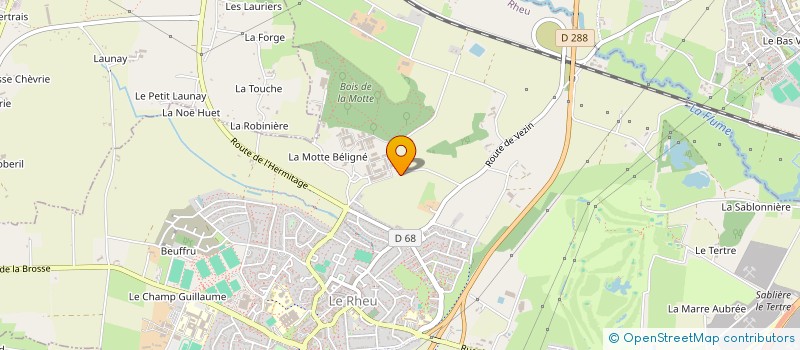 localisation de l'entreprise FRANCE GENETIQUE PORC  LE RHEU