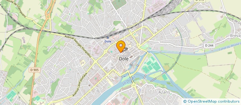 localisation de l'entreprise FRANCE GESTION à DOLE