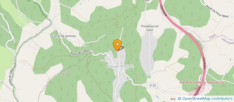 localisation de l'entreprise FRANCE GESTION PANNEAUX  FLAUJAC-POUJOLS