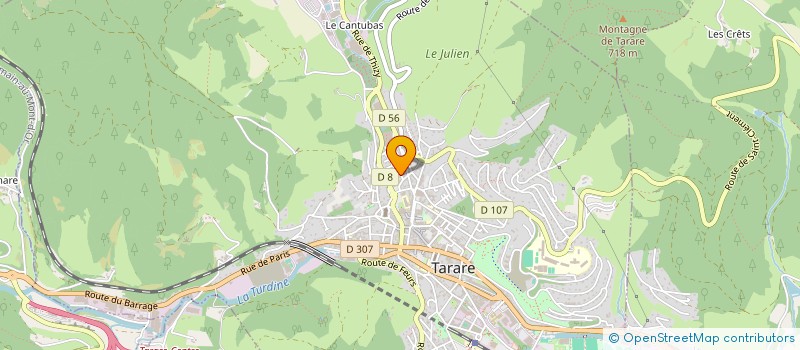 localisation de l'entreprise FRANCE GILBERT  TARARE