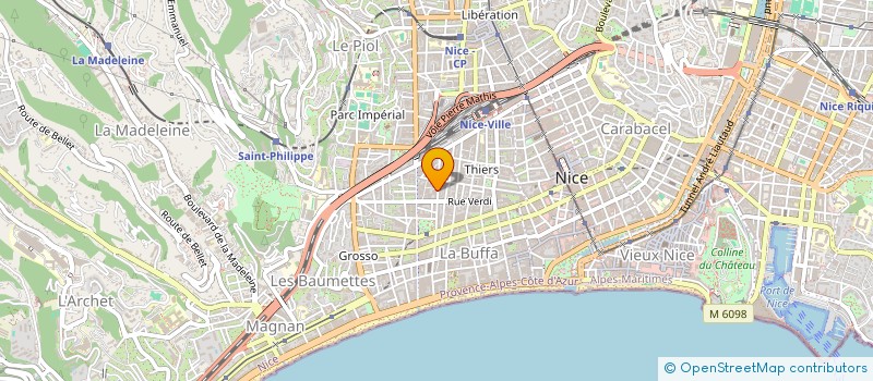 localisation de l'entreprise FRANCE GROUPE CONSTRUCTION à NICE