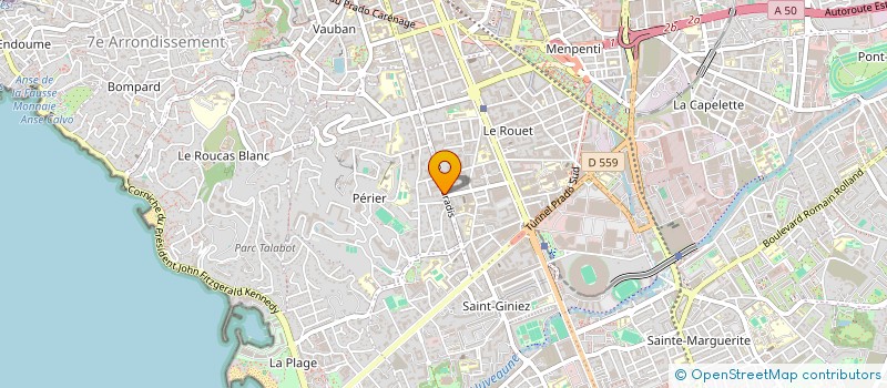 localisation de l'entreprise FRANCE GUILLIER CREATION à MARSEILLE