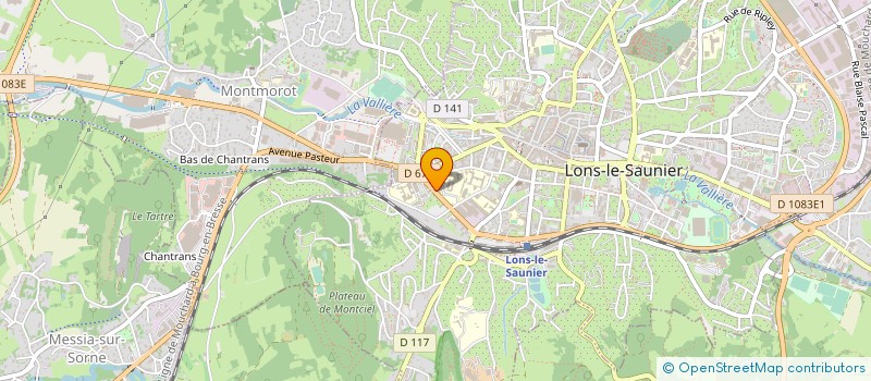 localisation de l'entreprise FRANCE HABITAT à LONS-LE-SAUNIER