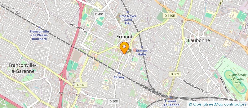 localisation de l'entreprise FRANCE HABITAT  ERMONT