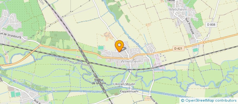 localisation de l'entreprise FRANCE HABITAT DIFFUSION  WILWISHEIM