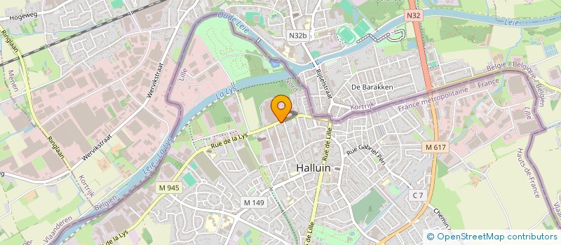 localisation de l'entreprise FRANCE HABITAT ENERGIE  HALLUIN