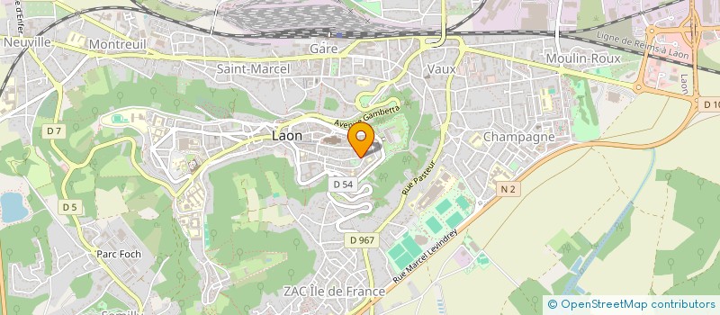localisation de l'entreprise FRANCE HANDLES à LAON