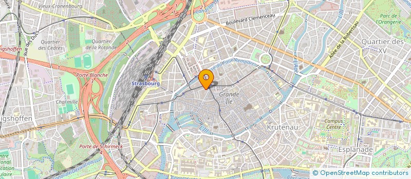 localisation de l'entreprise FRANCE HOLDING à STRASBOURG