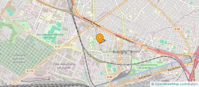 localisation de l'entreprise FRANCE HUMANITE à BOBIGNY
