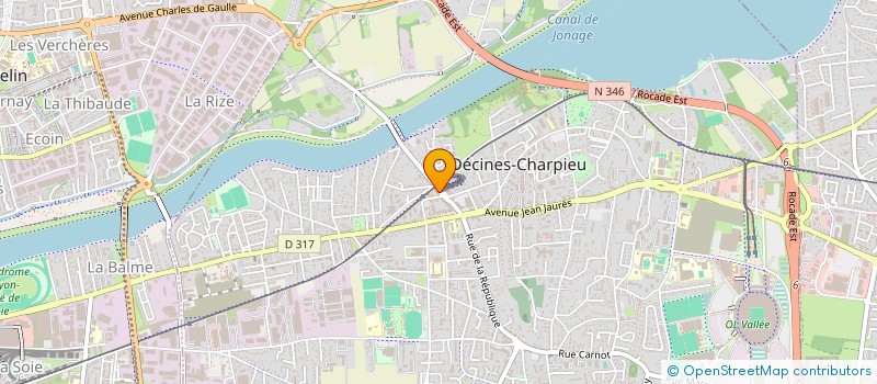 localisation de l'entreprise FRANCE'IMMO  BRON