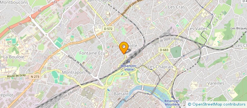 localisation de l'entreprise FRANCE IMMOBILIER  BESANCON