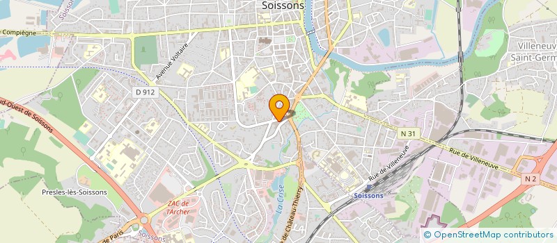 localisation de l'entreprise FRANCE IMMOBILIER à SOISSONS