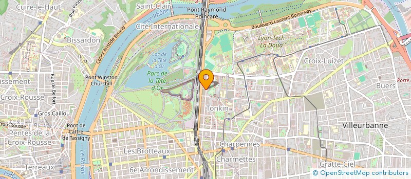 localisation de l'entreprise FRANCE IMMOBILIER CONSEIL  VILLEURBANNE