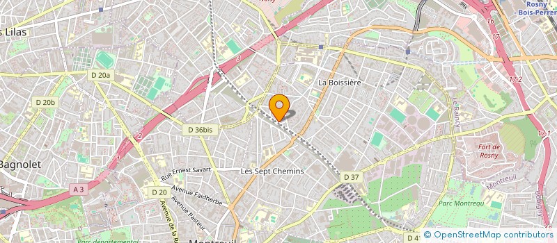 localisation de l'entreprise FRANCE IMPORT à MONTREUIL